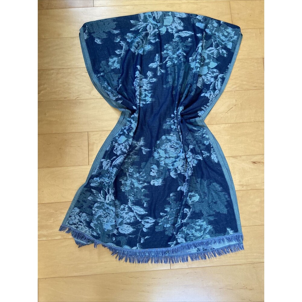 BLUE BEAUTY collection 18 scarf floral blue shades